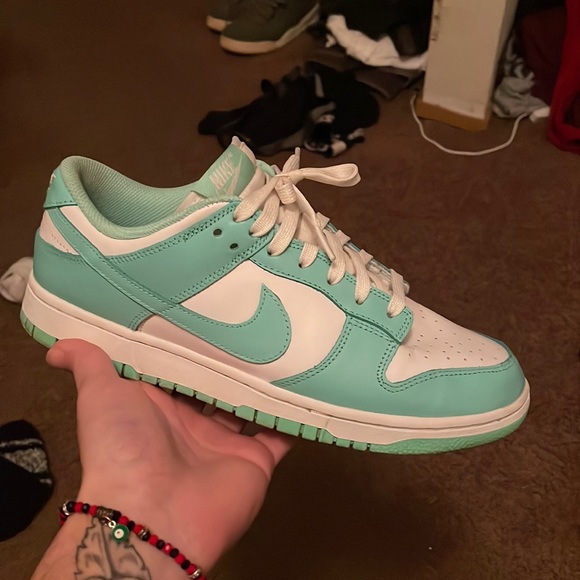 Nike Other - Green glow dunk lows, size 8.5 mens, great condition.